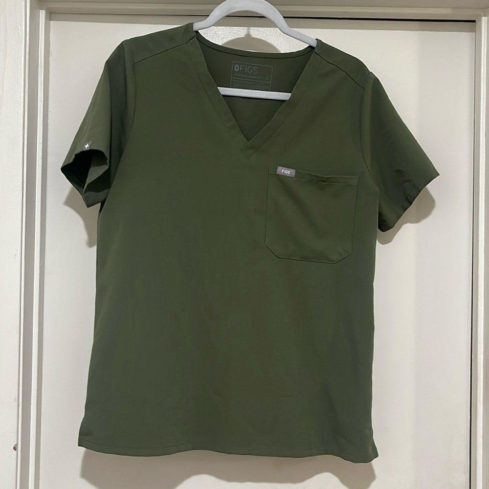 Figs Catarina top size medium, dark olive